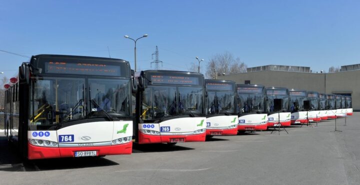 Prezentacja 14 nowych autobusów zakupionych przez PKM Sosnowiec
