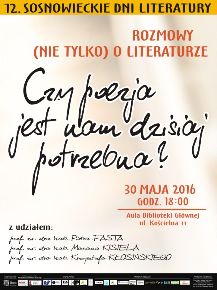 „Rozmowy (nie tylko) o literaturze” – panel dyskusyjny