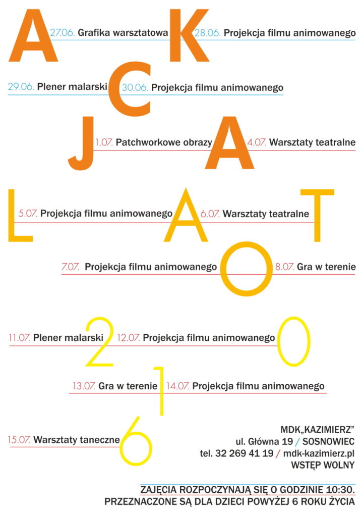 Akcja Lato 2016 w MDK „Kazimierz”