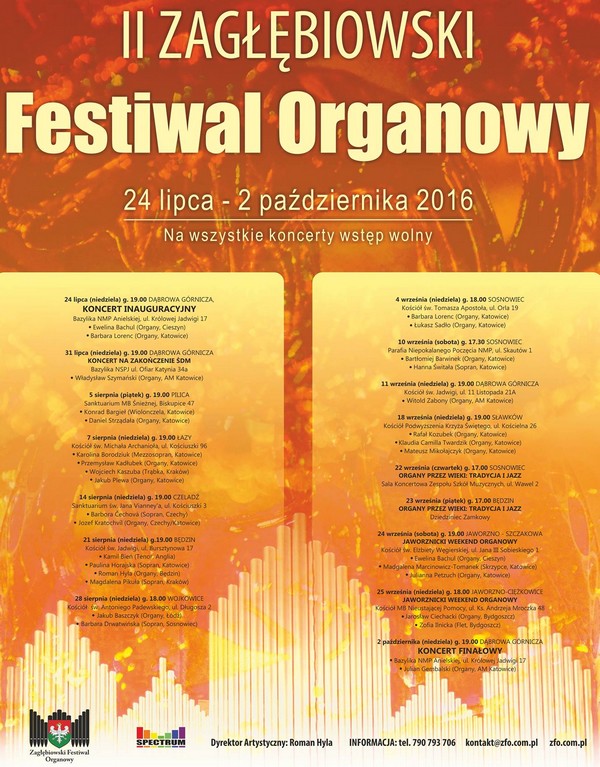 II Zagłębiowski Festiwal Organowy