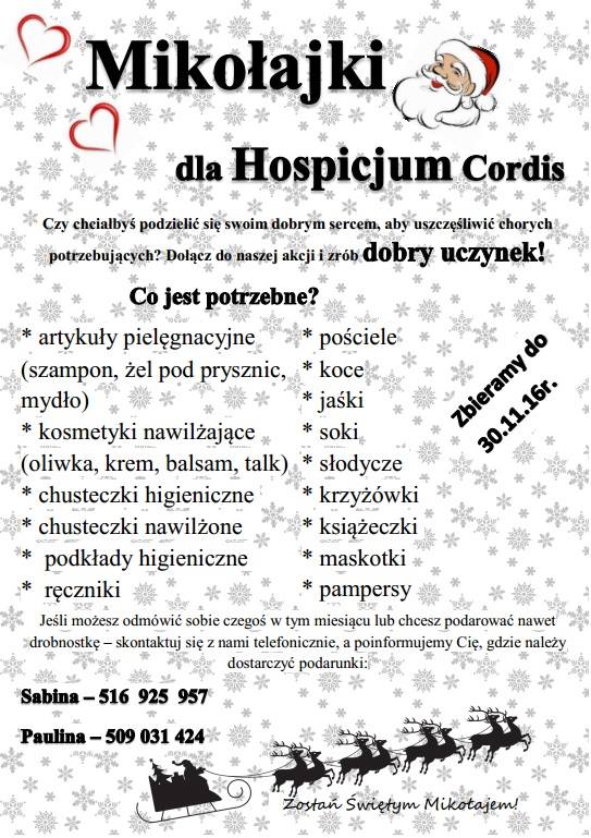 Wielka zbiórka dla Hospicjum Cordis w Centrum Informacji Miejskiej